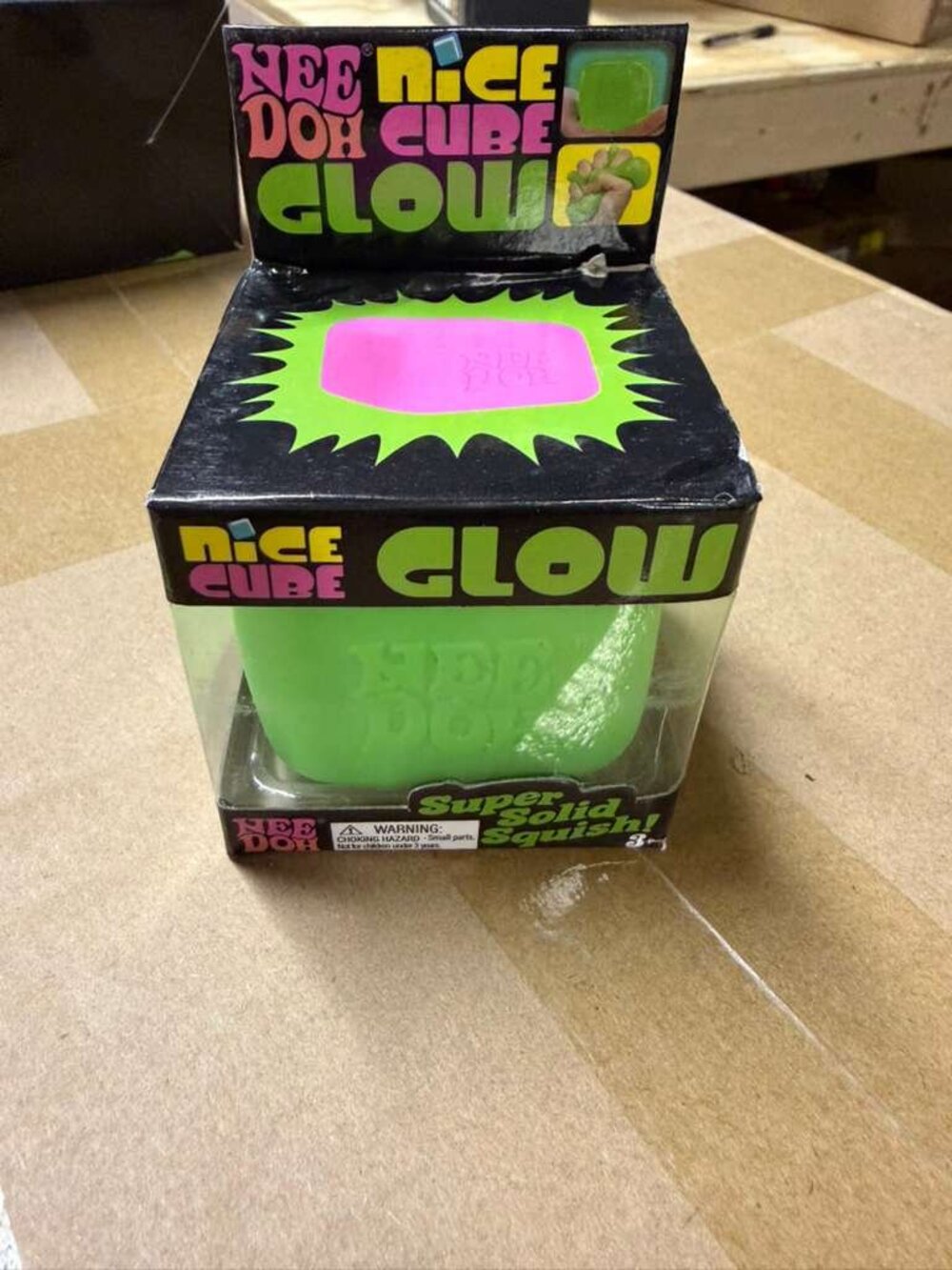 (Green) NeeDoh Glow Cube
